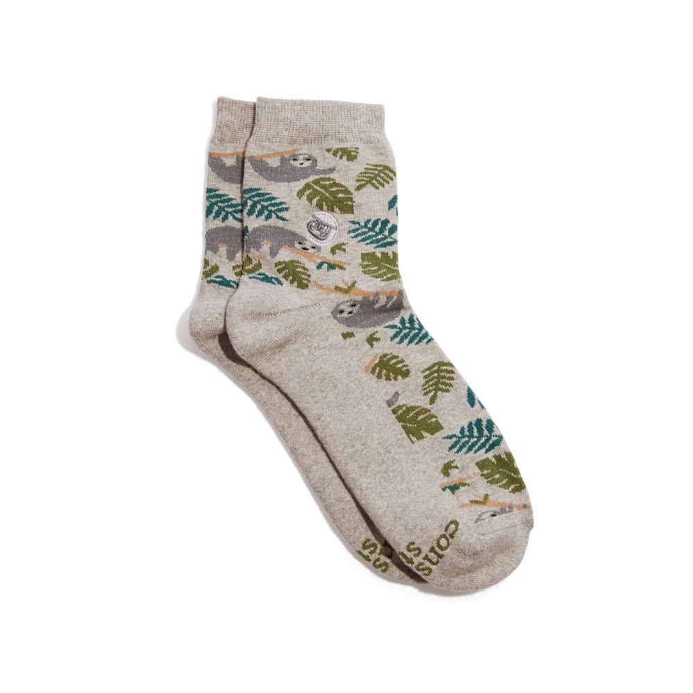 Conscious Step socks that protect sloths